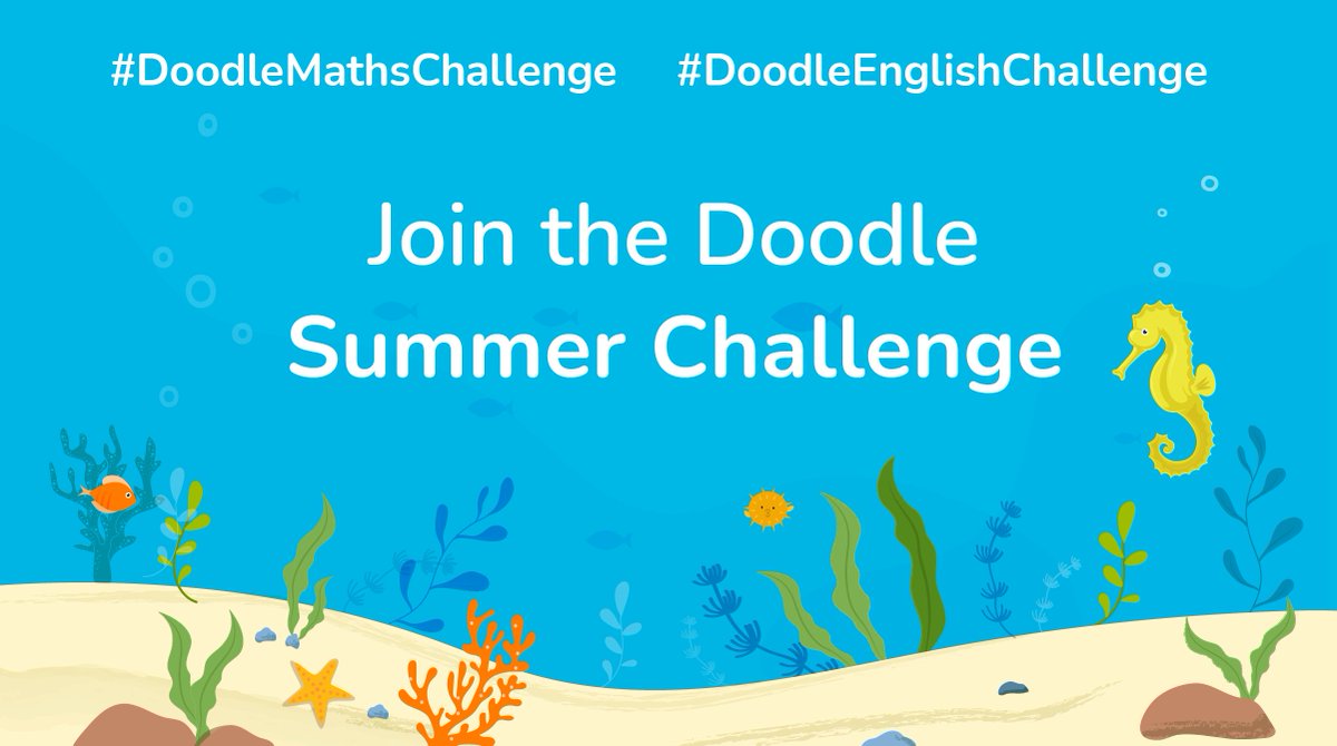 DoodleLearning_'s tweet photo. Hurry β there's only 1 week left to register for and begin the Summer Challenge!
Get ahead for the new school year and earn FREE rewards by using Doodle for a few mins a day β
Get started today: https://t.co/ha9KhvtA0l
#DoodleMathsChallenge #DoodleEnglishChallenge https://t.co/K1zp5egj6F