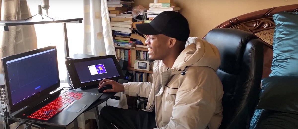 KasiEconomy's tweet photo. Meet Lwazi Msipa an animator from Boksburg. His show “My Cartoon Friend” is currently playing on Cartoon Network

Not only did he create, write, animate &amp; guide the 13- episode production of the series, he also played the show’s main character. All of this was done in his bedroom https://t.co/uKzbee257I