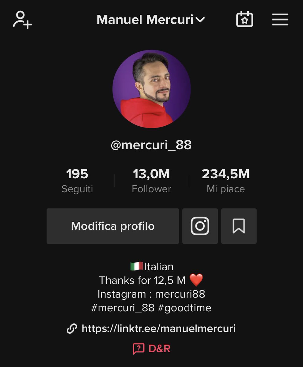 manuel_mercuri's tweet photo. Thanks 13M times ❤️
Enjoy in #tiktok https://t.co/SJJ2Eh5I7M

#manuelmercuri #mercuri_88 #mercuri88 #news #socialmedia #socialmediamarketing https://t.co/0s4ArzutJQ