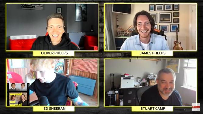 James_Phelps's tweet image. Quick question. For those who have watched out #NormalNotNormal podcasts with Ed Sheeran &amp;amp; Stuart Camp, what was your favourite part? 
(If you haven&apos;t seen it yet its on our @YouTube and wherever you get your podcasts).