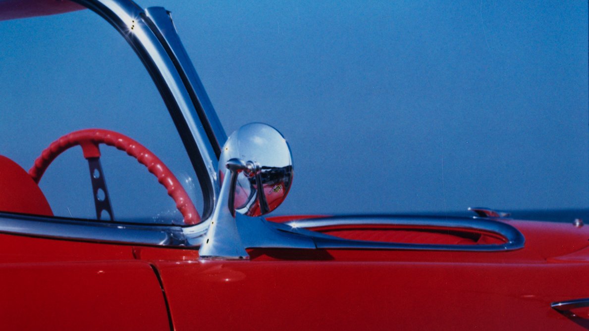Detail from Miles Aldridge unique vintage Polaroid 'Route 1 - study II', 2006.