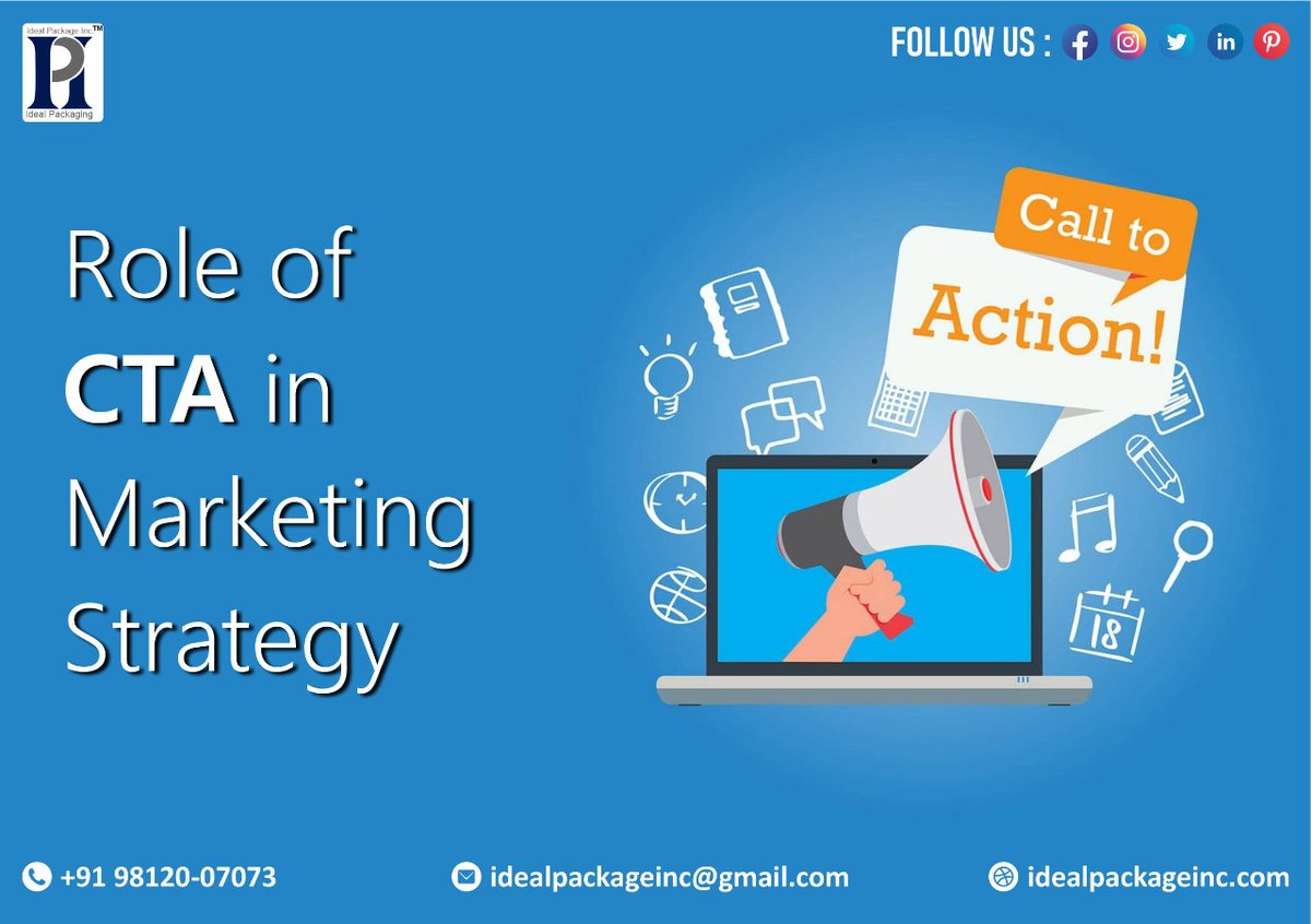 IDEALPACKAGEINC's tweet image. CTAs are versatile, multi-purpose tools that should be utilized throughout most of your marketing communications. 

#idealpackageinc #calltoaction #CTA #business #startegies #onlinebusiness #onlineaction #optimization #products #conversions 

 idealpackageinc.com