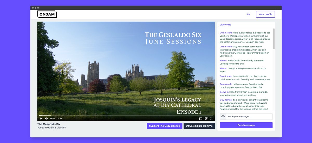 👩‍🎨 Introducing our redesigned video page for online concerts.