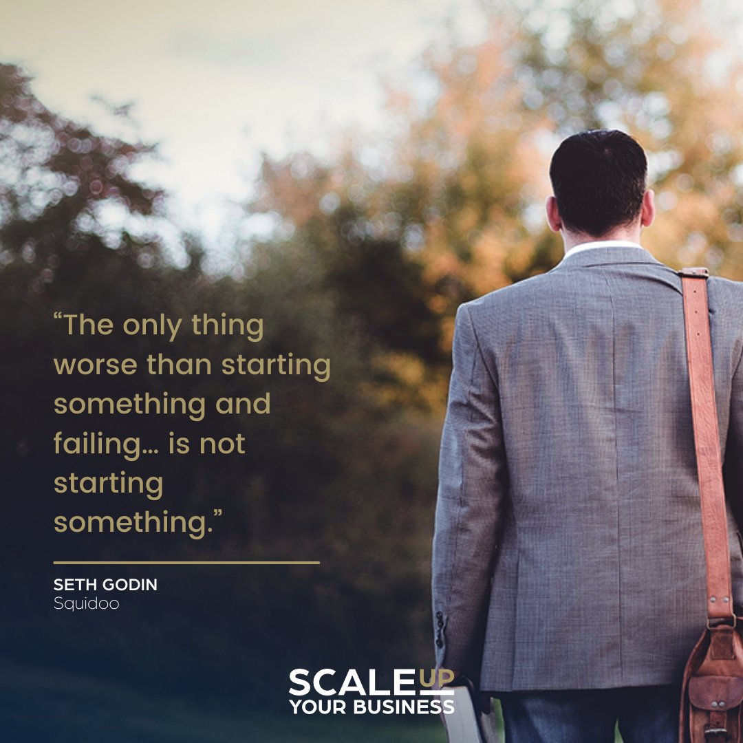 RobinJWilliams1's tweet photo. “The only thing worse than starting something and failing... is not starting something.” - Seth Godin 

#motivationalquote #entrepreneurlife #quotd https://t.co/R5quKWpcL0