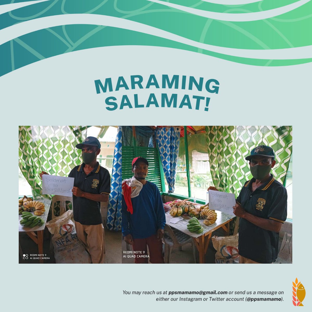 ppsmamamo's tweet photo. I SEE SOME GREENS 🥳👀 

Our farmers are happy with the help we provided to purchase radish seedlings! Once again, thank you for your support especially to @iUpliftPH and Ms. Niña Rodriguez (@ninalunarodrgz). 

#StandWithFarmers
#ParaSaMAMAMO 🇵🇭

(1/2) https://t.co/P45o8qdako