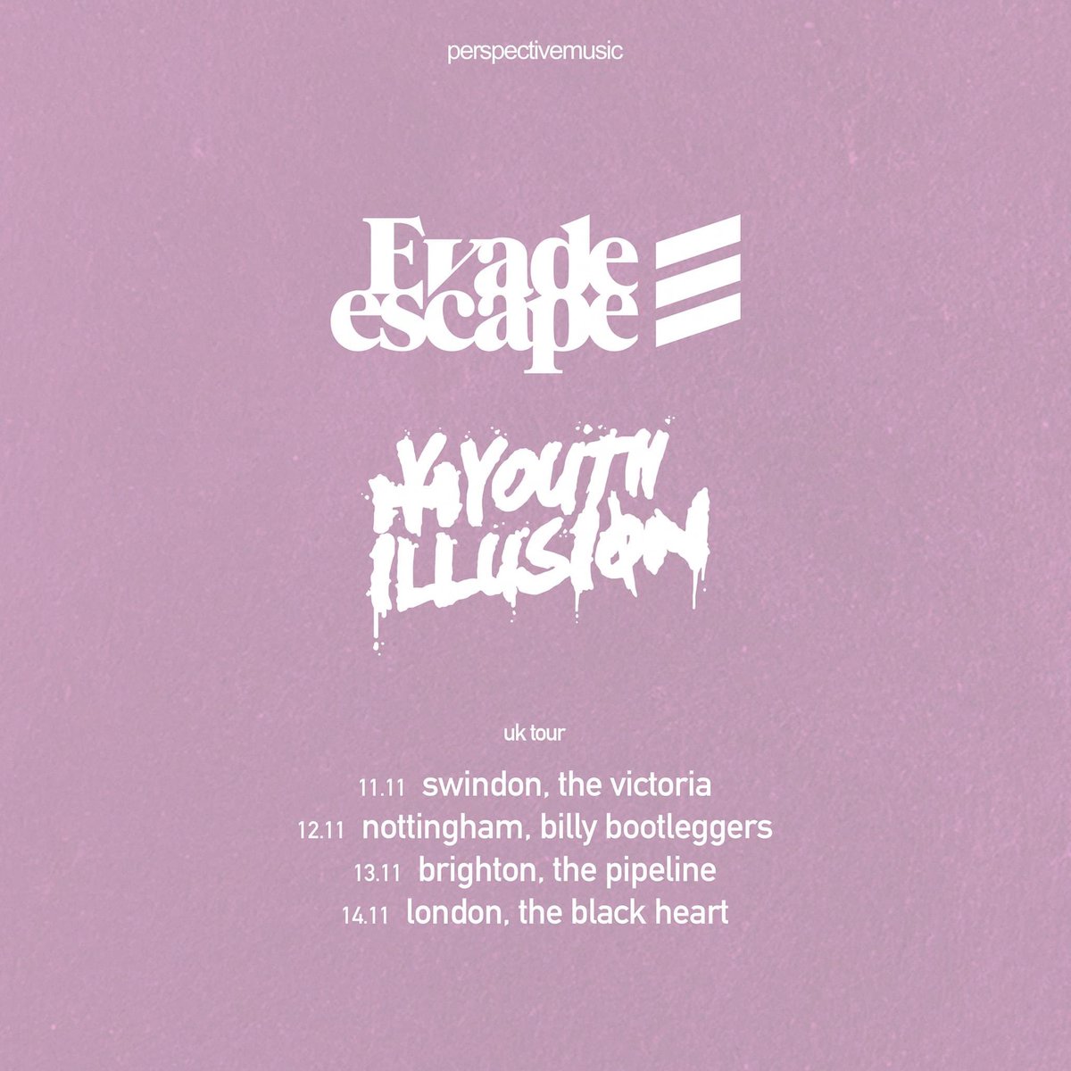 Looking forward to hitting the road again this November with <a href="/EvadeEscape/">Evade Escape</a>