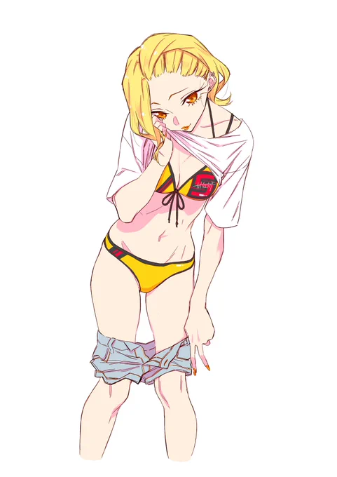 水着の上に何か着るのあり派かなし派で分かれると思う。僕は脱ぎかけ派です。

#やんちゃギャルの安城さん 