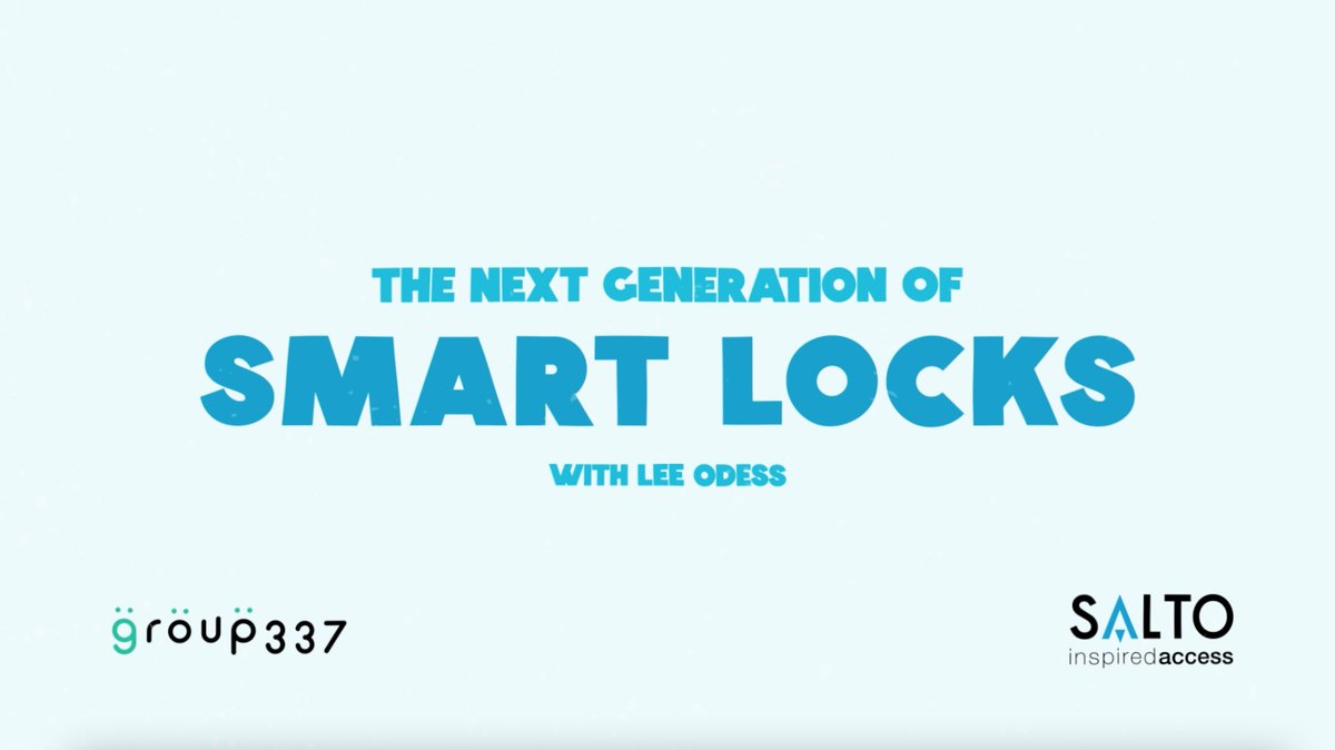 Exciting news! In a new collaboration with <a href="/SaltoSystems/">SALTO Systems</a>, Group337 is bringing you a new series called “The Next Generation of #SmartLocks”. 

Check out the new series and join #TheInside community here: bit.ly/37yKVPk

#Security #AccessControl