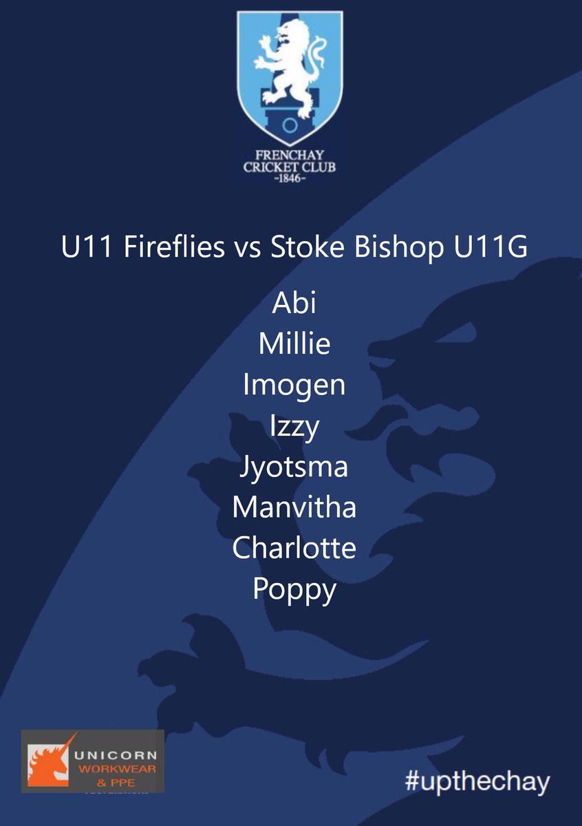 Frenchay CC (@frenchaycc) on Twitter photo 175th Anniversary Youth Section Celebration Day 9:
Stepping up today are the U15 Flames who take on <a href="/bedminstercc/">Bedminster CC</a> U13s while the U11 Fireflies travel to <a href="/Stoke_BishopCC/">Stoke Bishop Cricket Club</a> U11 Girls. 175th Anniversary Youth Section Celebration Day 9:
Stepping up today are the U15 Flames who take on <a href="/bedminstercc/">Bedminster CC</a> U13s while the U11 Fireflies travel to <a href="/Stoke_BishopCC/">Stoke Bishop Cricket Club</a> U11 Girls.