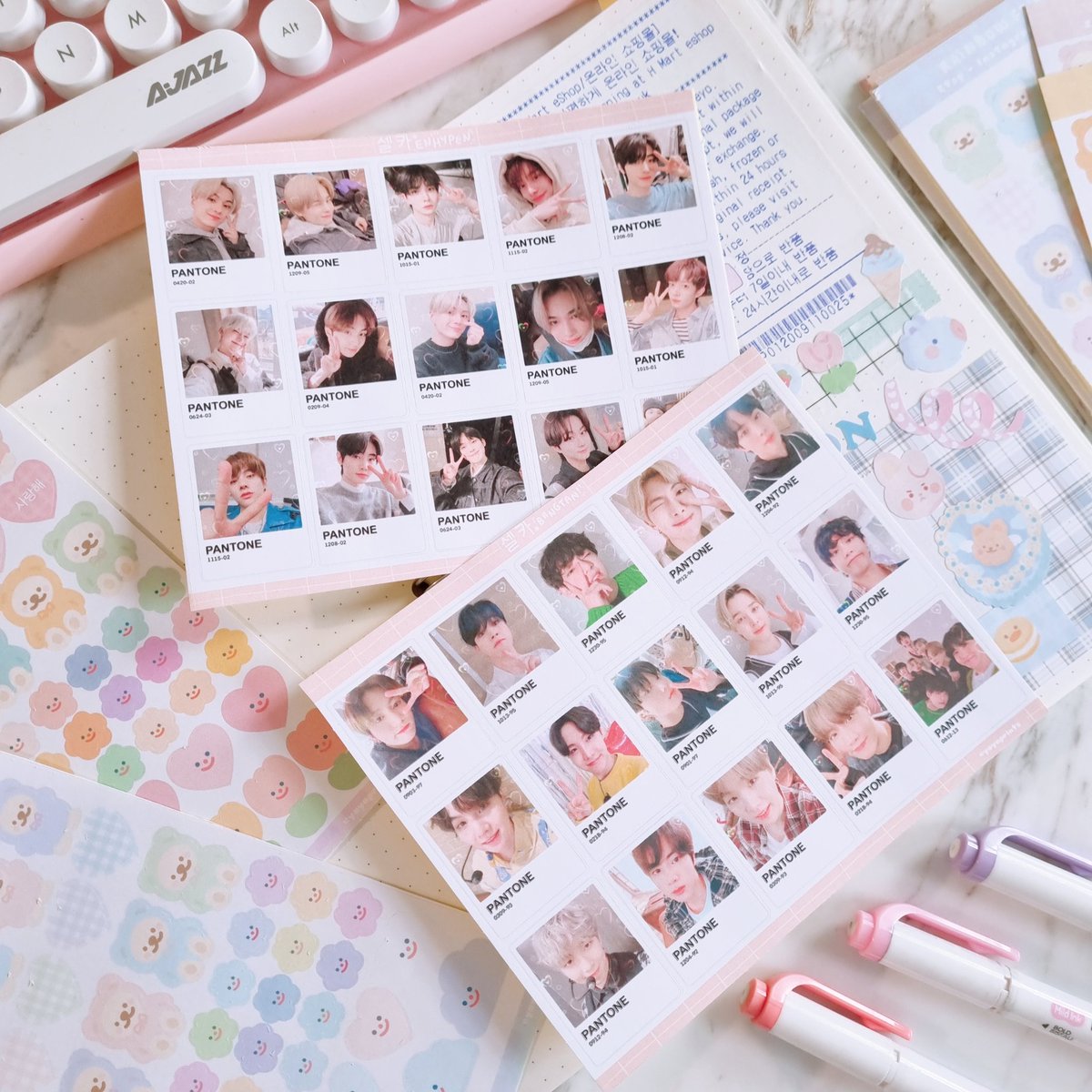 Thinking of doing TXT, NCT and Ateez ones next 👀💫💖 #kpop #NCT #ATEEZ #txt #stickersheets #etsyshop