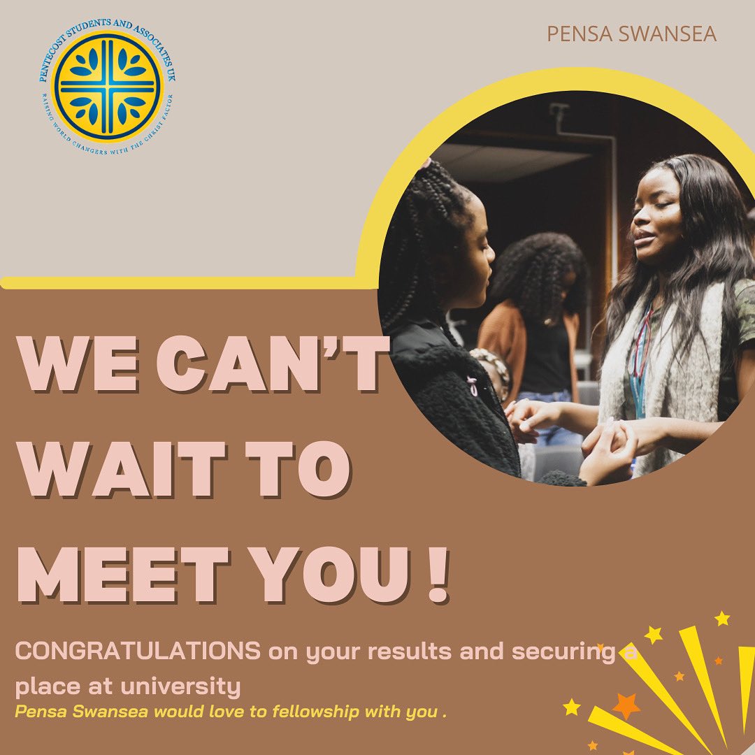 Congratulations to all A level and BTEC students !! We <a href="/pensaswan/">PENSA SWANSEA</a> are a Christian Campus Fellowship based in Swansea university and we can’t wait to welcome you to our family #resultsday #swanseauniversity