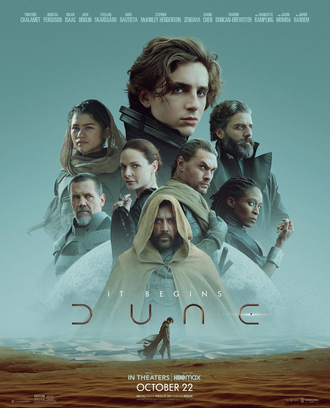 dune (2021) Feature adaptation of Frank Herbert's science fiction novel, about the son of a noble family entrusted with the protection of the most valuable asset and most vital element in the galaxy.