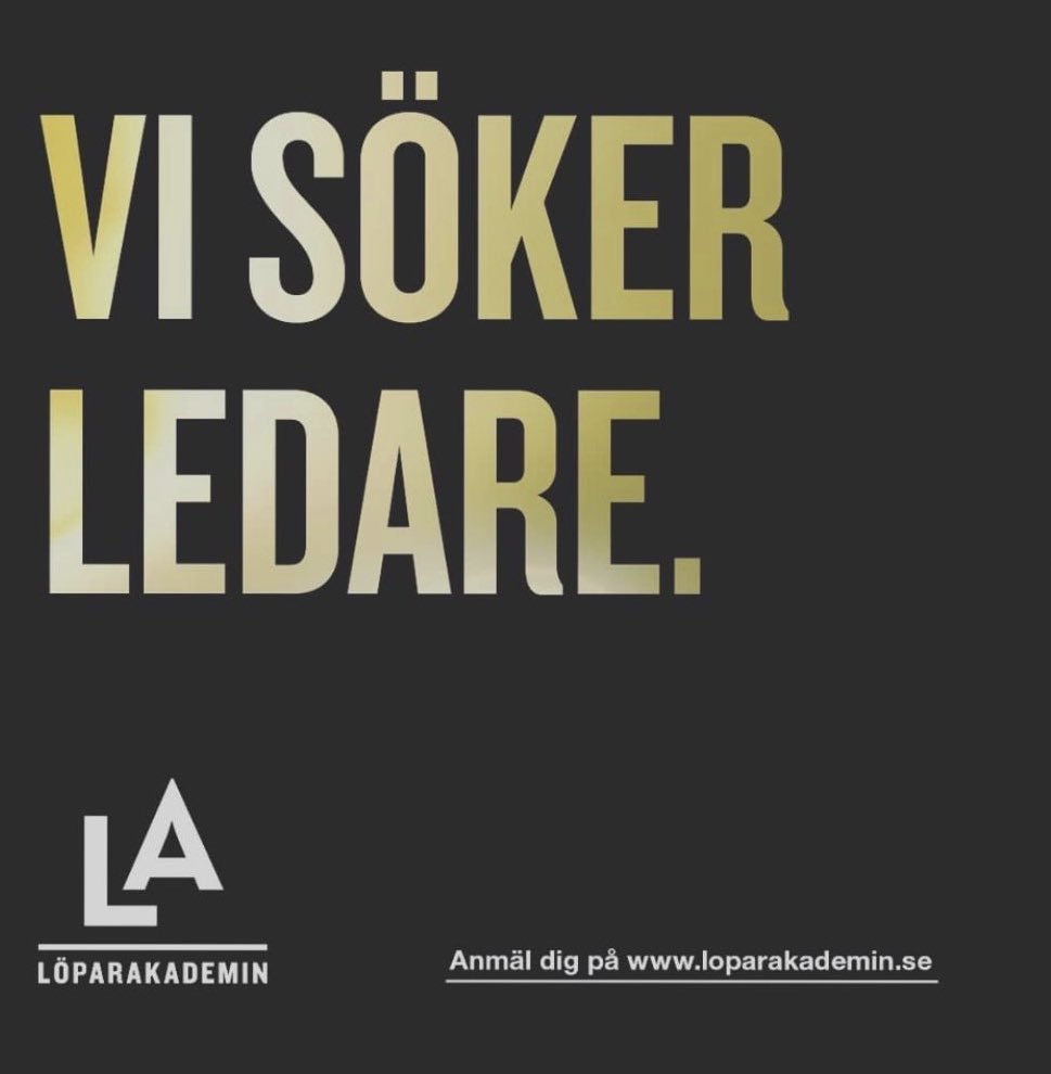 Hjälp oss göra skillnad - Bli ledare på LA 🙌
Platser kvar till höstens program. Sök eller dela! 
loparakademin.se