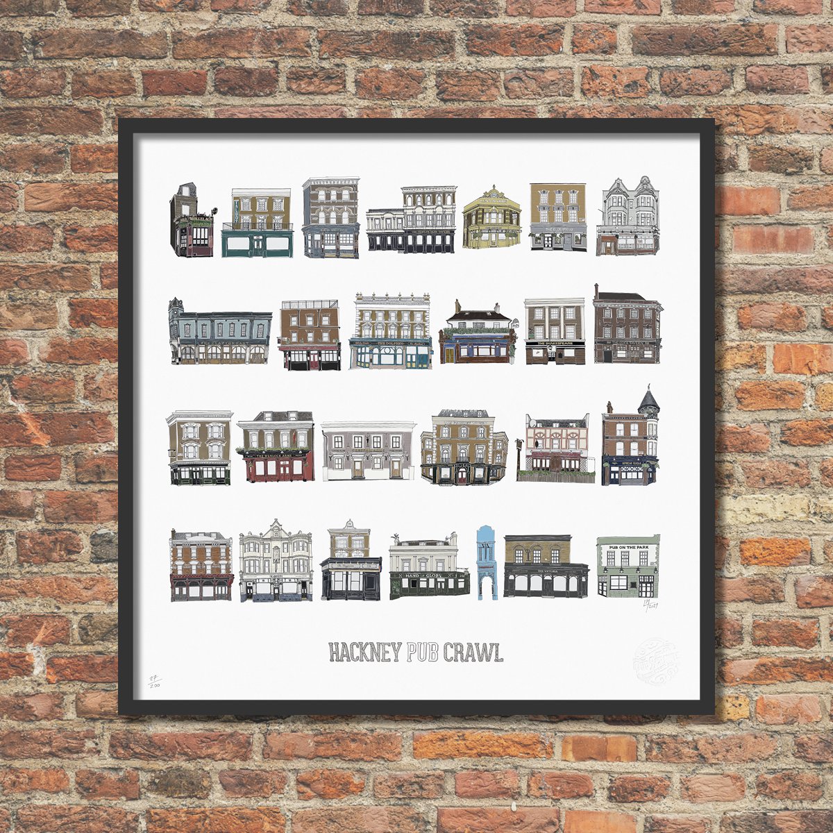 pubscrawlsuk's tweet photo. Enjoy a genuine East End #Hackney #Pub Crawl in the comfort of your own home! A new illustrated print collection featuring the borough’s favourite pubs, available for purchase now.

Go to https://t.co/gGHgtPfEin

10% of Hackney Pub Crawl profits go to  @HackneyWNS 

Cheers! 🍻 https://t.co/hR5JbyLw1e