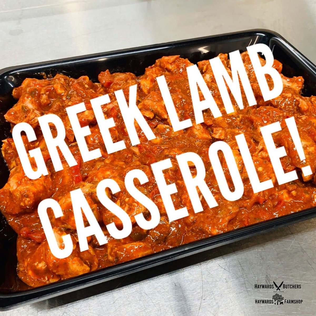 haywards1990's tweet photo. Diced Lamb mixed with olives & peppers in a tomato marinade. A delicious mix of Mediterranean flavours! Available at the Butchers #greeklamb #casserole #easymeals #midweeek #family #homemade #Tonbridge #Mediterranean #flavourful #shoplocal #haywardsbutchers https://t.co/ZLzYZAaPy2