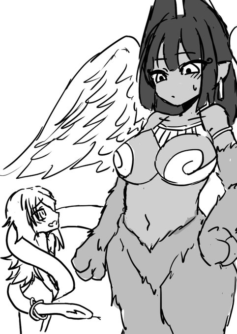 @darksierrav @kitanosasakure @kotora_nue @RJ12464130 素敵な絵をありがとうございます!
あ、一人食べれてない子はデザートですよね。
ジュルリ・・・グパァ・・・ 