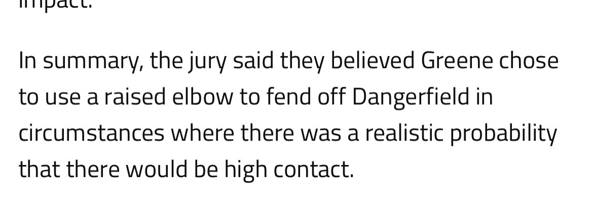 Just trying to think if I can identify another incident involving Patrick Dangerfield where this exact description might apply.