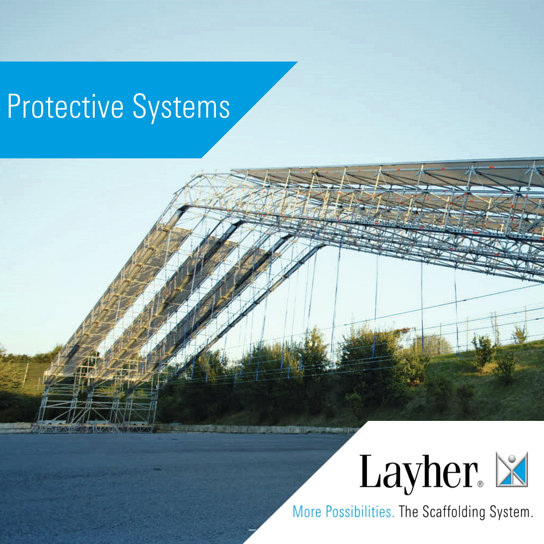 LayherSouth's tweet photo. Layher has always set new standards for temporary roofing over construction sites or stages. The Layher Keder Roof XL is based on Aluminium Lattice Beams 750 with an integrated Keder section in the top chord. #Layher #KederRoof #ProtectSystems #MorePossibilities #Scaffolding https://t.co/bdmq7Pi8rn