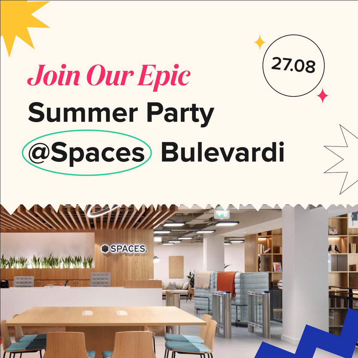 Spaces. offices | co-working | meeting rooms. has been one of the greatest supporter ever for Startup Grind Helsinki! Thank you again for being our Space Partner for this 2021 SUMMER PARTY!

More information about our beloved partner at: lnkd.in/dquAQWA