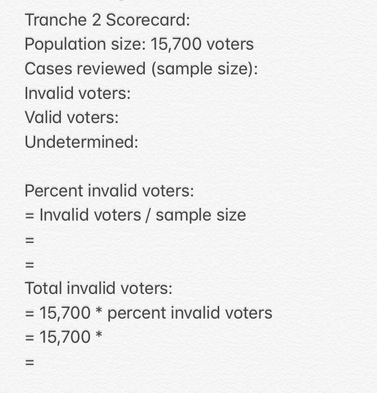 GetAFreakinGrip's tweet photo. @AjmooreMoore He figured he would calculate a “Percentage Invalid” in each sample, then apply that percentage to the entire population of each group.

Not an unreasonable approach.

But he got the math wrong.

Do. The. Math. Yourself. https://t.co/0hGPmHm8hF
