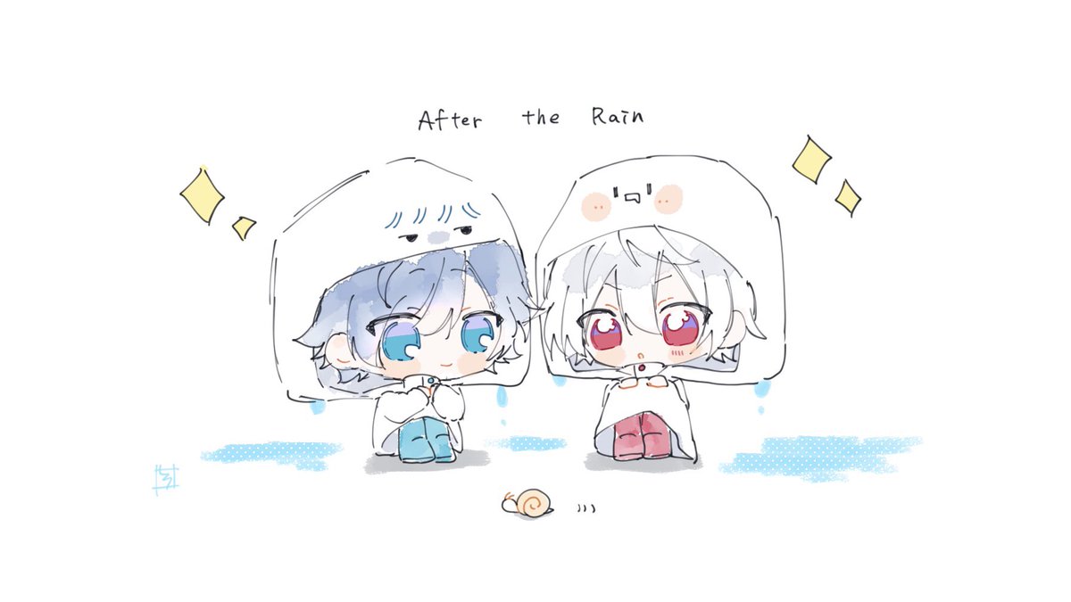 葛葉(にじさんじゲーマーズ) 「雨上がり 」|しろかわのイラスト