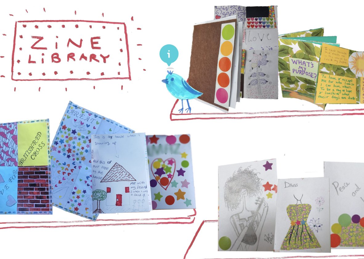 CraftspaceYouth's tweet image. The wait is over... our #MakingMyMark artwork is here, created by @ideasloading &amp;amp; filled with makes from @oaklandsb21 @britishredcross @JCSFCollege.  Big shout out to @zinesandting for her super creative workshops throughout the project 🔥
 
Explore⤵️
makingforchangeexpo.com/making-my-mark