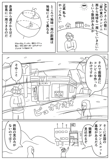 1ページ漫画です 