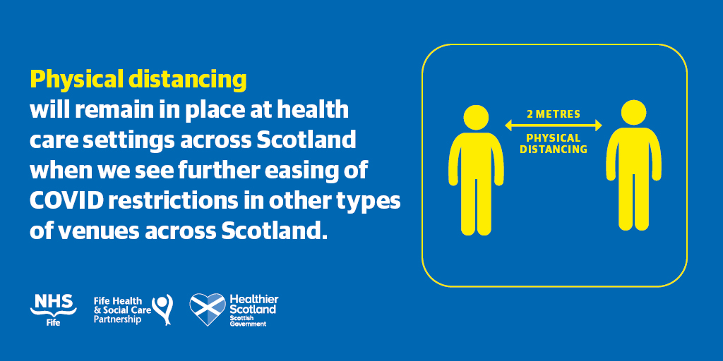As we move beyond level 0, we must remember that COVID-19 has not gone away. Hospitals, GP surgeries and dentists are among the locations which will continue to observe the current two metre distancing requirement to help control the spread of the virus.