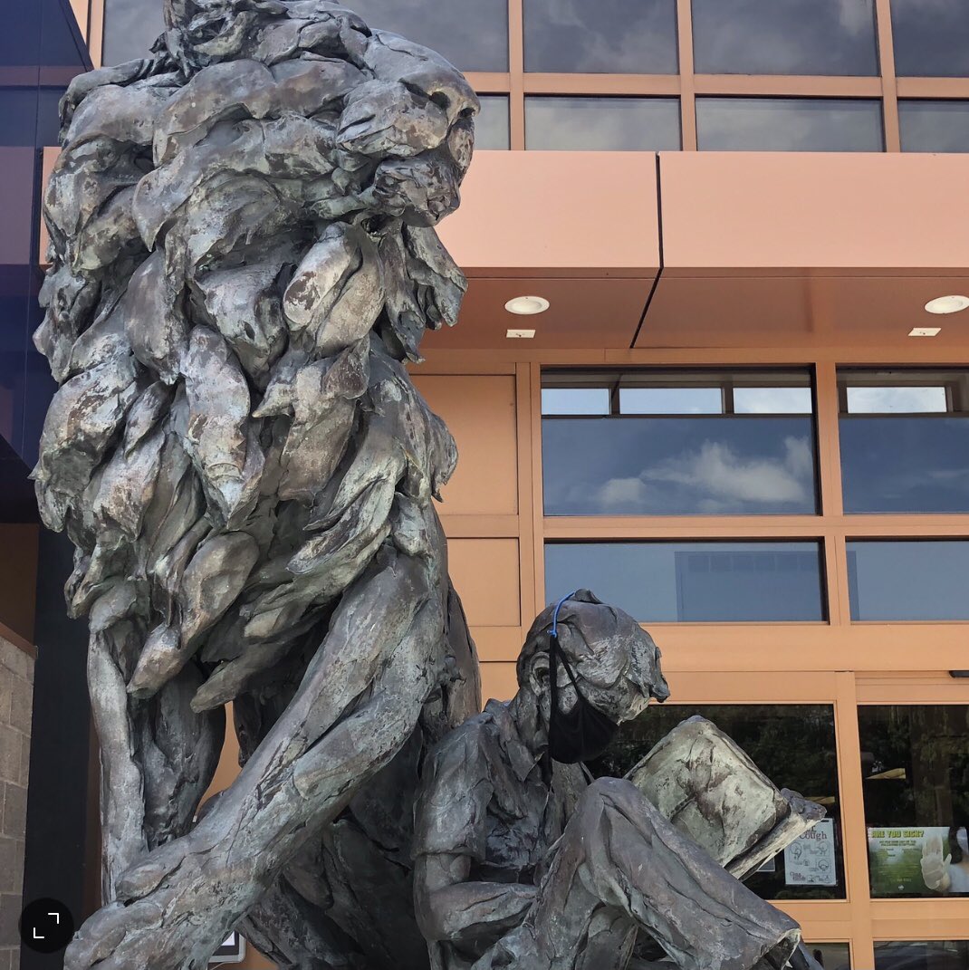 MonCoLibrary's tweet photo. World Lion Day
Our handsome Library Lion stands proudly, watching over Monmouth County Library’s Eastern Branch in Shrewsbury NJ.
The statue, “Home” was created by Bart Walters, commissioned and purchased by Friends of the Monmouth County Library.
#worldlionday #librarylion https://t.co/Ay0es7AQhP