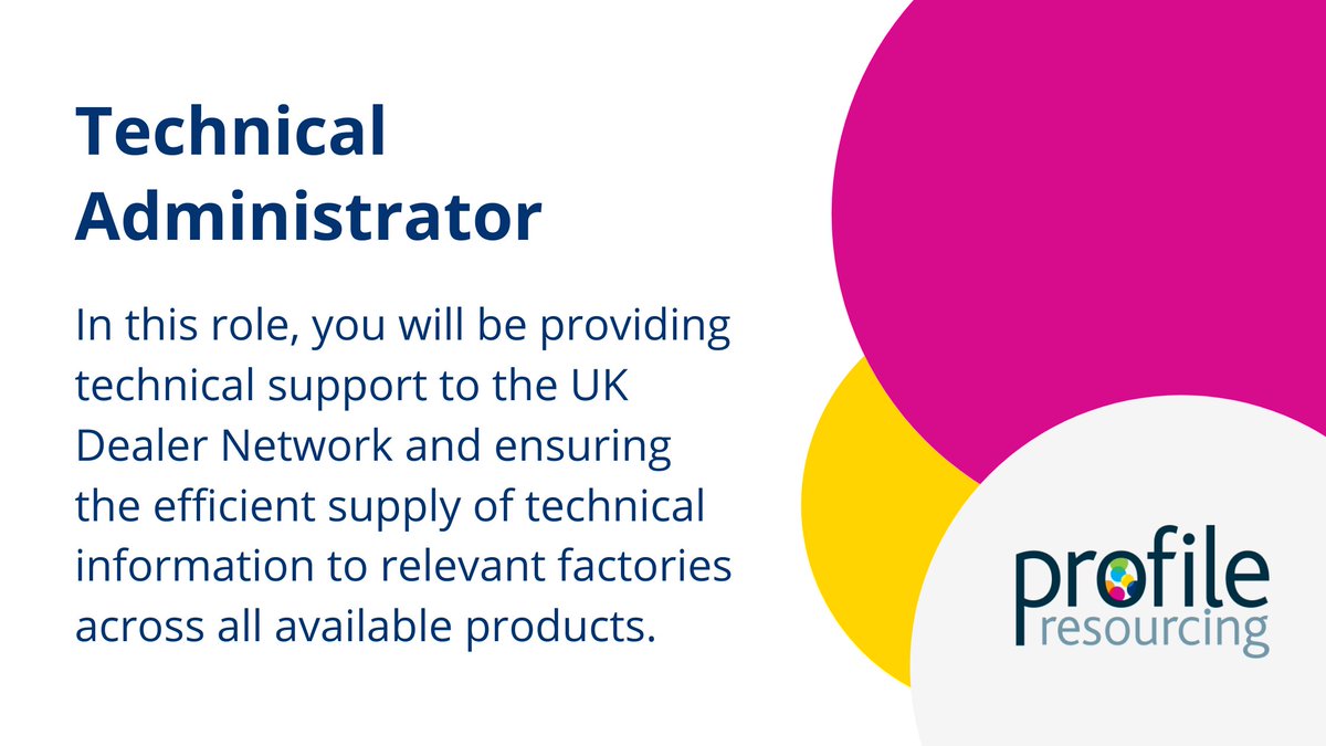 ProfileRes's tweet image. We are looking for someone with logical planning skills and the ability to execute work projects to join a leading automotive company.

Full job spec here: pos.li/2j97ve

#TechnicalAdmin #AdminRoles #AdminJobs