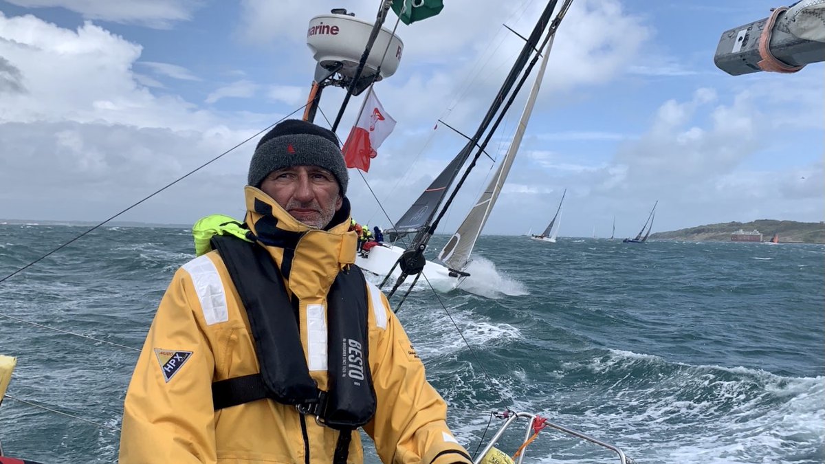 ieYeeM's tweet photo. ⛵️🌊 Fujimo fight the storm through the western Solent at the start of the 2021 Rolex Fastnet Race 
#Fujimo #RolexFastnetRace #Baromedical #Navipedia 
@RORCRacing | @RolexFastnet_Ch https://t.co/4YcQhgn5ay