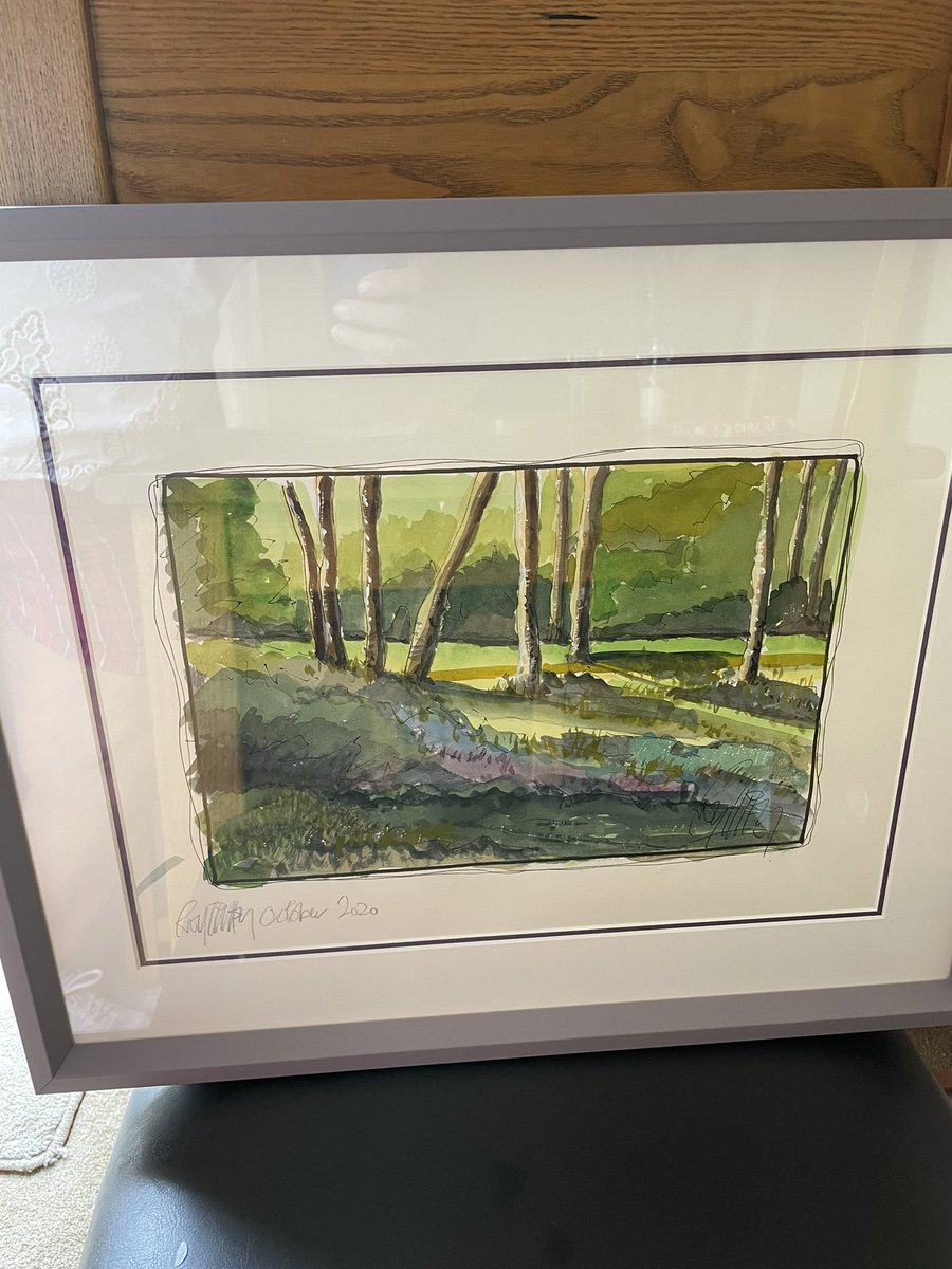 Very happy with my now framed Roy Lilley watercolour that I won at SaTH Dying Matters week.
<a href="/JulesLewis6/">Jules Lewis RGN MSc 💙🦢</a> <a href="/RoyLilley/">Roy Lilley 💙</a> <a href="/sathNHS/">SaTH</a>