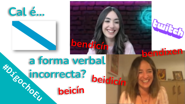 🤔 Beidicín será un medicamento? unha forma verbal? unha invención do equipo do #DígochoEu? 😉 <a href="/Patri_FSantana/">Patricia FSantana</a> ten que adiviñar cal é a forma verbal incorrecta e non lle vai nada mal! tvg.gal/2kk7w2
