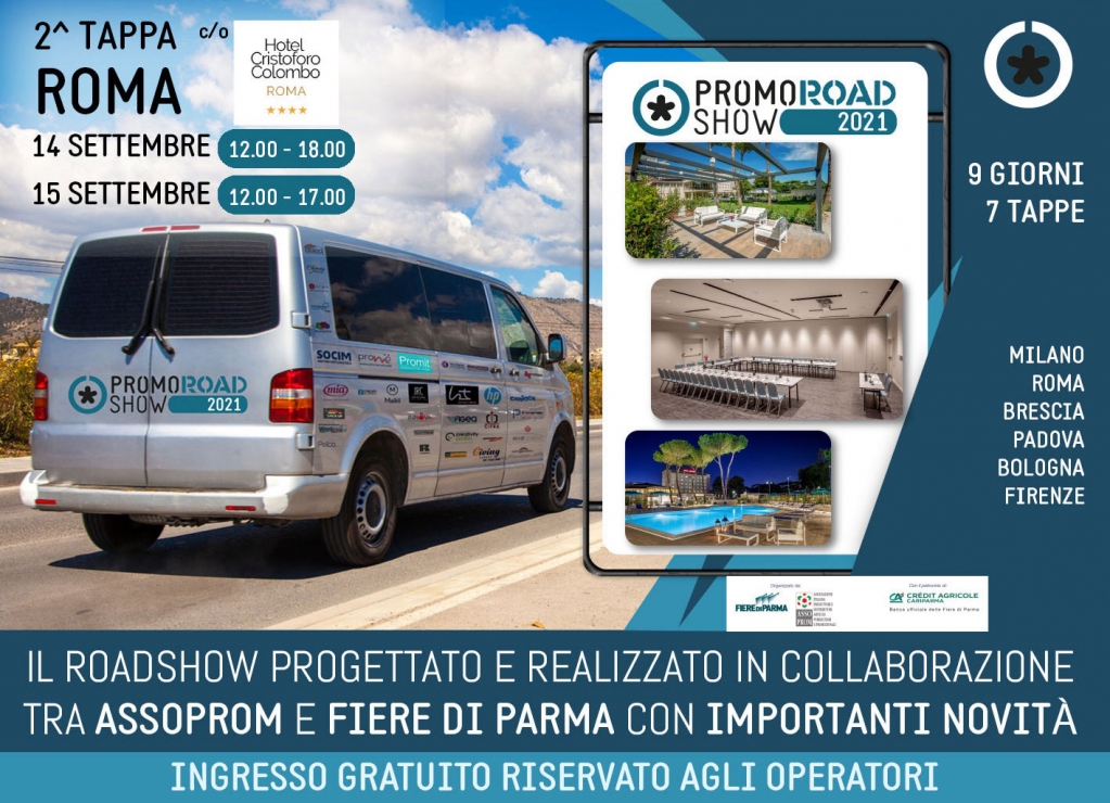 PromoRoadShow's tweet photo. Dopo Milano il #PromoRoadShow visiterà la capitale il 14 e 15/9 all'Hotel Cristoforo Colombo con espositori d'eccellenza e tanto B2B.

Ingresso libero riservato agli operatori del settore. Registrazione online:
https://t.co/vGXrKwPOqs

#articolipromozionali #gadget #pto https://t.co/nXzmoO0k2q
