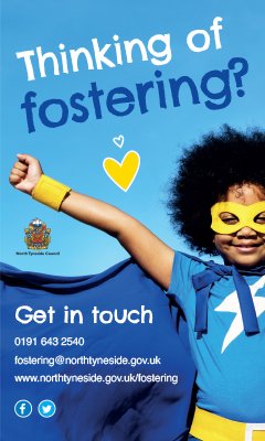 Thinking of fostering? 

We are looking for <a href="/NTCouncilTeam/">North Tyneside Council</a> foster carers to look after children and young people of all ages, especially those willing to care for older children, teenagers and sibling groups. 

For further information please visit bit.ly/2GsOxob