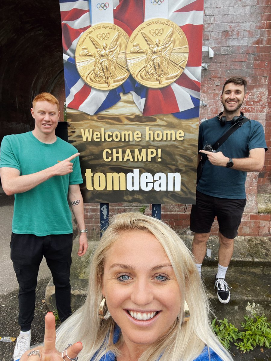 aimee_fuller's tweet image. Big week this week filming for @BBCSounds x @5liveSport ! Back with the Champ @tomdean00. Working on #TheOlympicMile homecoming episode. Line up is 🔥 and we are back out… walking and talking. @tmallion is back to walking backwards… let’s go.