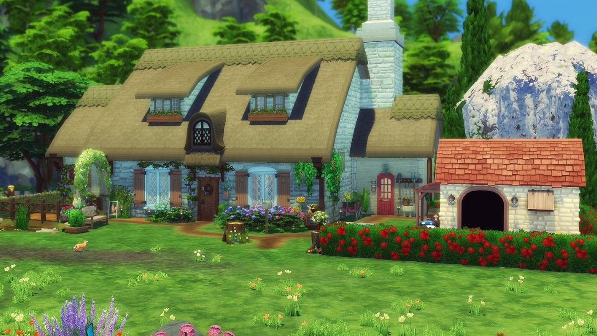 Angerouge24's tweet photo. Salut ! J'ai enfin testé (intensément, depuis quelques jours 😁) le pack Vie à la campagne 💗 j'ai créé Jonquille, une fermette sur un petit terrain :  ➡ #studiosimscreation :  https://t.co/3QNsICo8ia
➡️Visite YouTube : https://t.co/hBUGEWBrHe
@LesSims #Sims4 #ShowUsYourBuilds https://t.co/5rputo8idS