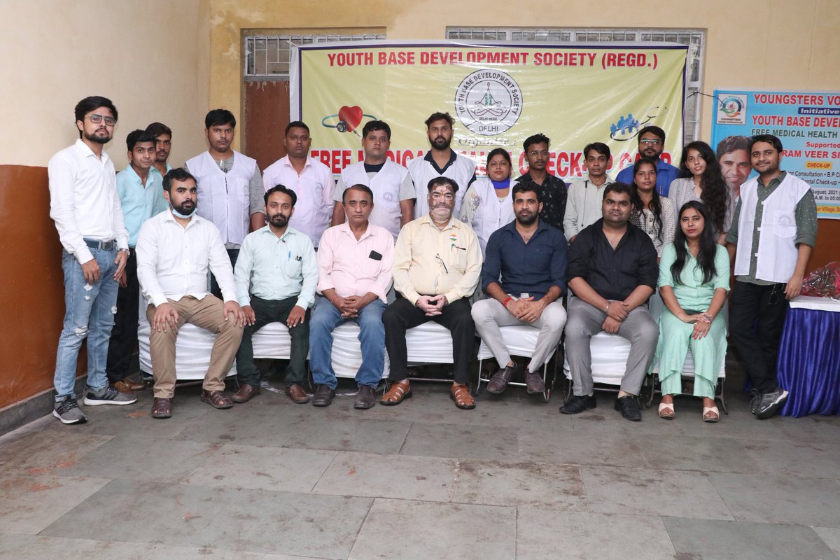 YBDSINDIA's tweet photo. Youth Base Development Society took the initiative to bring health facilities to the doorsteps of the people. In this episode, on 8-08-2021, another free health check-up camp was successfully completed in Ghazipur village
Special thanks to Dharamveer Singh (Sethi) ji

@NITIAayog https://t.co/X85JsPT7tC