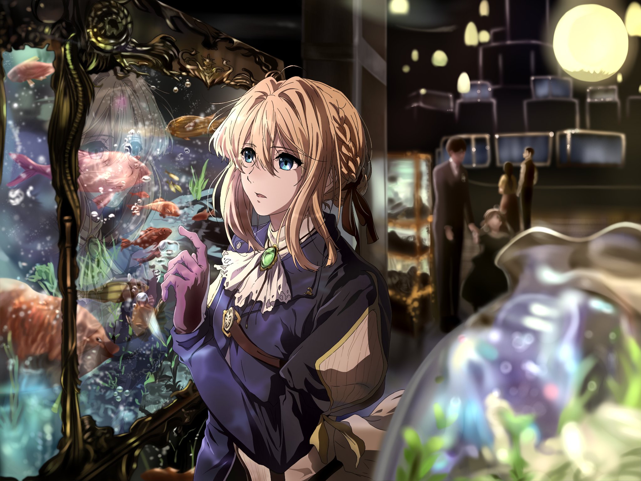 Yuuri Sefer ありがとうございます ようやく完成しました 魚に興味津々のヴァイオレット良いですね Twitter