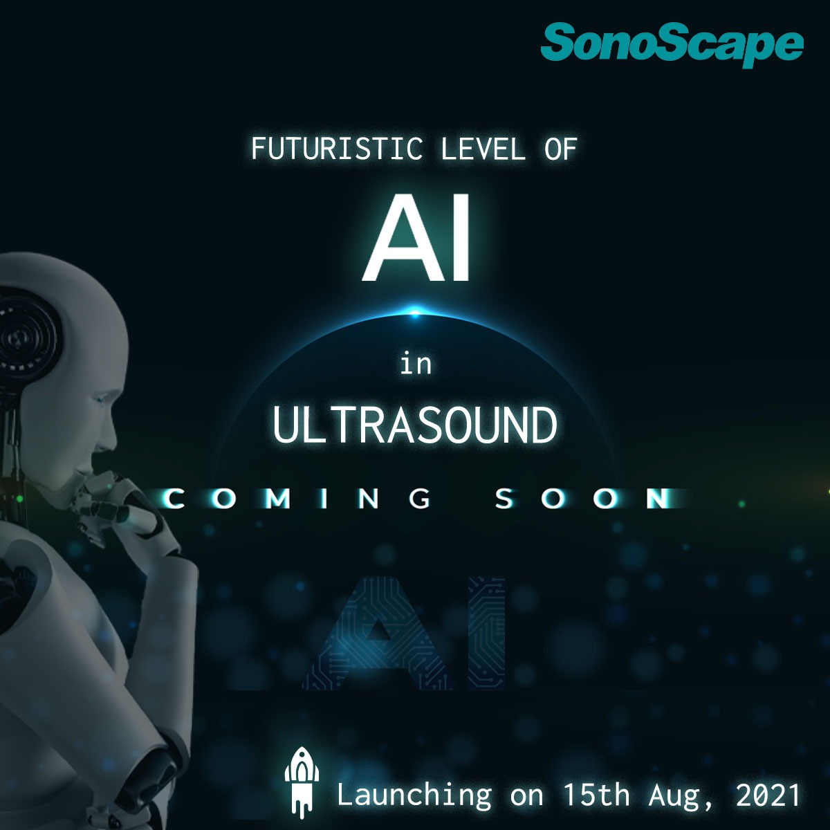 SonoScapeIndia's tweet photo. 𝙁𝙐𝙏𝙐𝙍𝙄𝙎𝙏𝙄𝘾 𝙇𝙚𝙫𝙚𝙡 𝙊𝙛 𝘼𝙄 𝙞𝙣 𝙐𝙇𝙏𝙍𝘼𝙎𝙊𝙐𝙉𝘿

SonoScape is taking AI to next Futuristic Level with new Product Series which will be Coming Soon on 15th August 2021

#sonoscape #ultrasound #comingsoon  #medicalequipment  #medicina #endocuff #endoscopistas https://t.co/7wm89VagBh