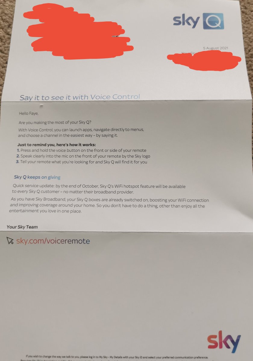 MissFayeBob's tweet photo. @skytv Considering all of the hard work you've put into saving the rainforest, I'm pretty sure that this letter I received in the post today could have been an email 😐 #skytv #deforestation #zerowaste https://t.co/Q5jyJfFoDm