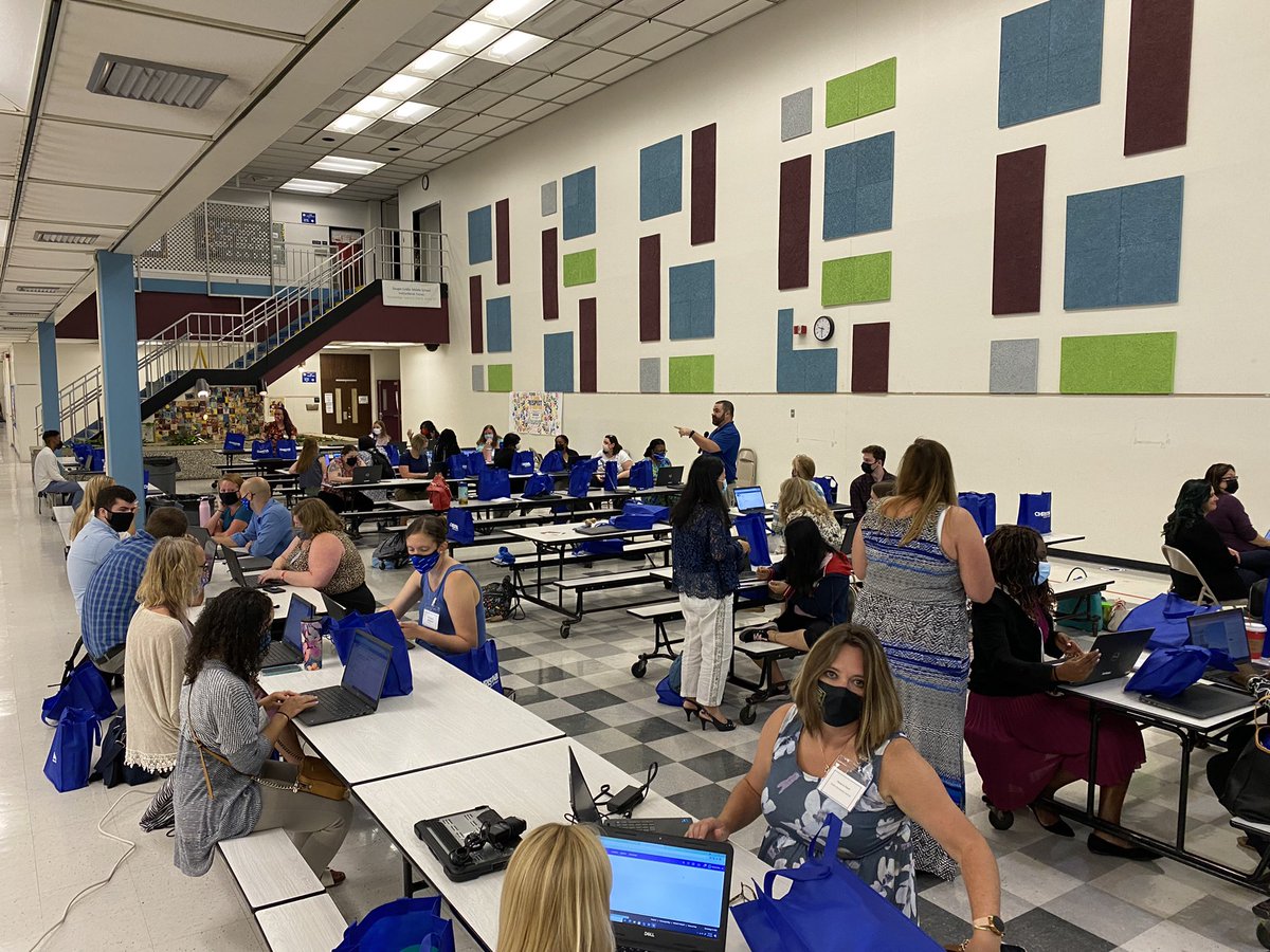 DougTimm34's tweet image. Great job #csdtech for distributing/training 60+ new staff this morning. 100% accounts, email, platforms accessed a month before school! My team is amazing. And we gave them some extra goodies!