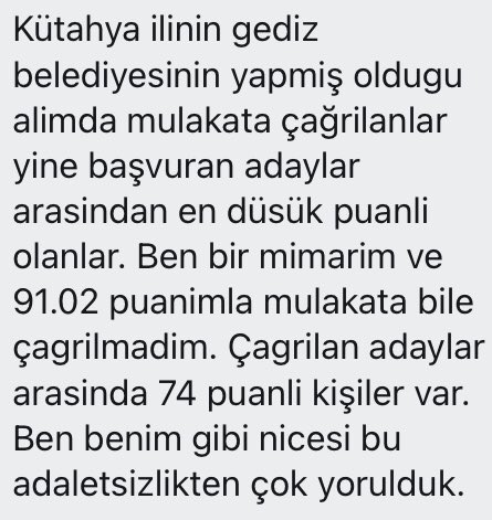 ekremacikel's tweet photo. Birkaç yıl önce
üniversite, bölüm, meslek tercihinin bir ağırlığı olurdu.
Mühendis, mimar, uluslararası ilişkiler, eczacılık..

Planlama yapmadan
aç babam aç‼️

İşte mimarın mesajı
@gedizbld doğru mu bu iddia?
90 puanı eleyip 74 puanı mı mülakata çağırdınız?

Ey adalet neredesin? https://t.co/eWR0aFD8hF