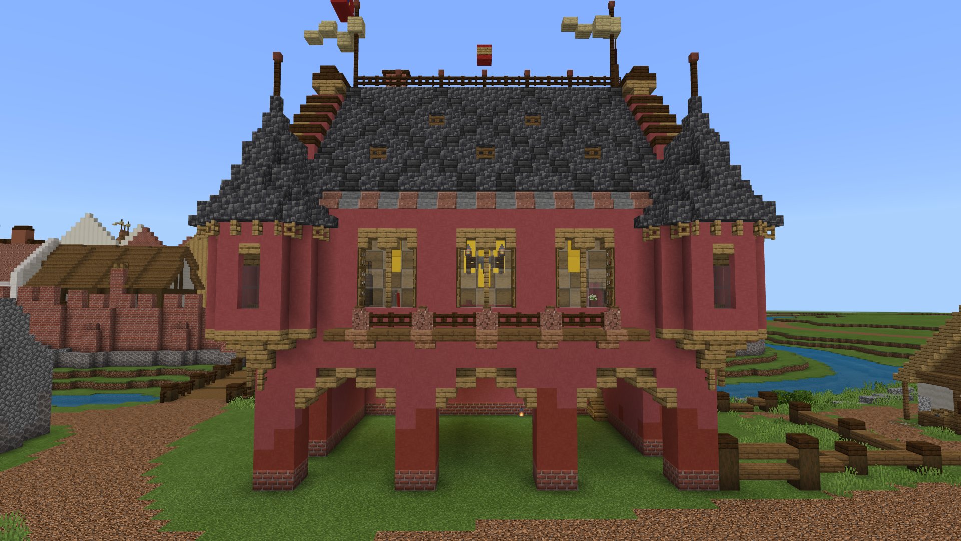 CloseeDBr on X: Minecraft Casa de Porto (Medieval)  Porto House (Medieval)   Espero que curtão essa construção ♥♥♥ I hope you  enjoy this construction ♥♥♥  / X