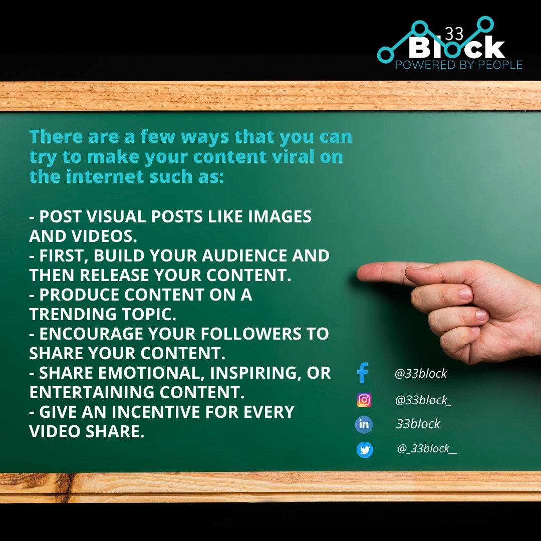 Getting your business in the eyes of your audience is one of the best methods to increase your business.

We can help you about your business.
Just click the link below. 👇🏻
33block.com

#33Block #Consulting #Marketing #DigitalWorld #AdvanceTechnology #IT #strategy