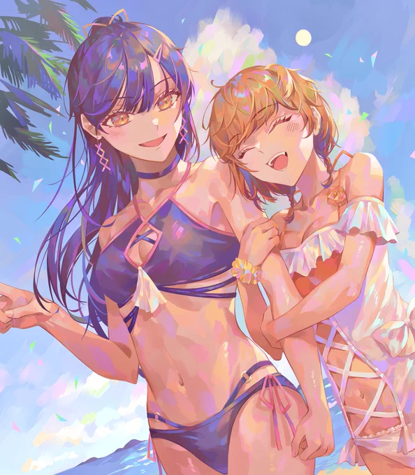 百合!海!水着!🐬🌺 