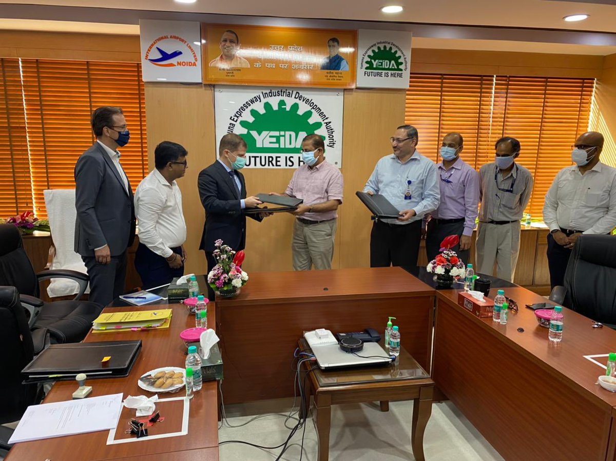 The Substitution Agreement and Escrow Agreement related to Noida International Airport were signed today between NIAL and YIAPL. Another important milestone in the development of the Airport which will become a game changer in the years to come …..
