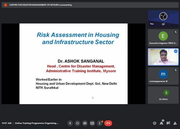 CentreAti's tweet photo. Day 2: 10-08-2021
The Centre for Disaster Management, ATI, Mysuru is organised a state level online training on “Risk Management for Different Sectors Including Vulnerable Section” from 09-10 August, 2021 from 11:00AM – 01:15PM
#DirectorGeneral #AdministrativeTrainingInstitute https://t.co/dwWDNV76pY