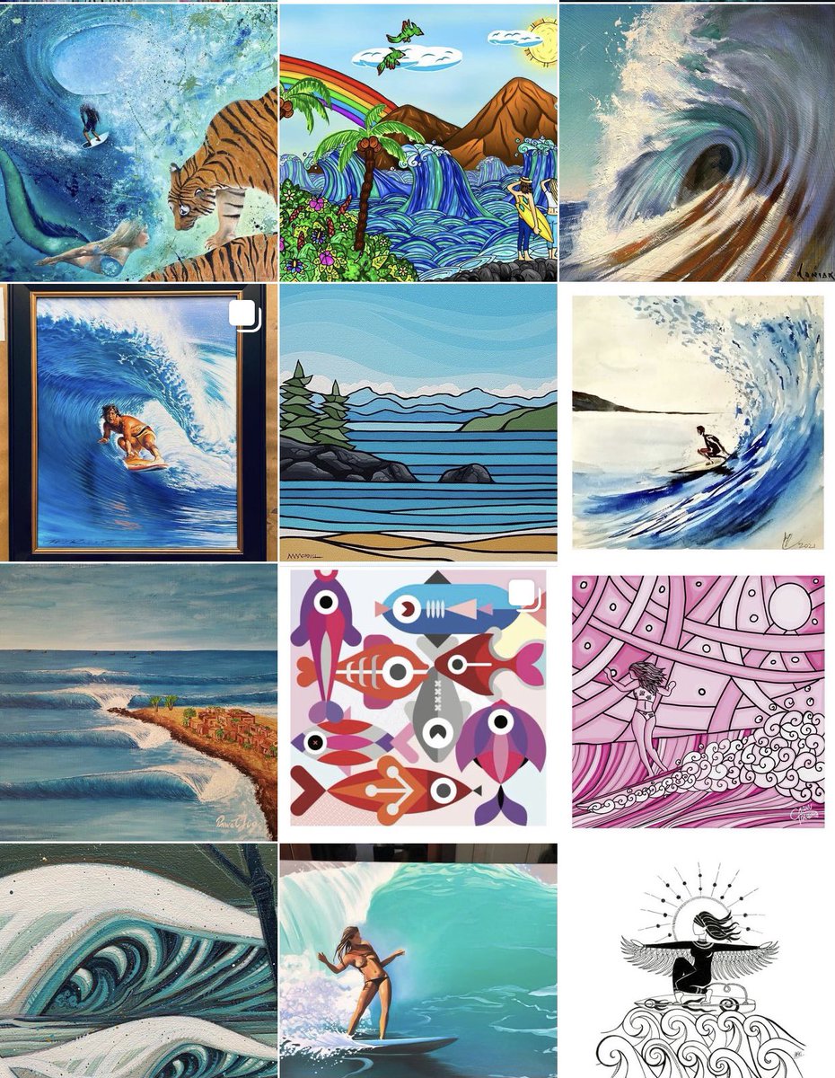 ScottAdamMartin's tweet photo. I have been building the worlds largest community supporting #Surfartists #Surfart for over 10 years- 🏄🏼‍♂️ https://t.co/cgIwlhdSnl #surfart #surfing https://t.co/d9G4GIzntl
