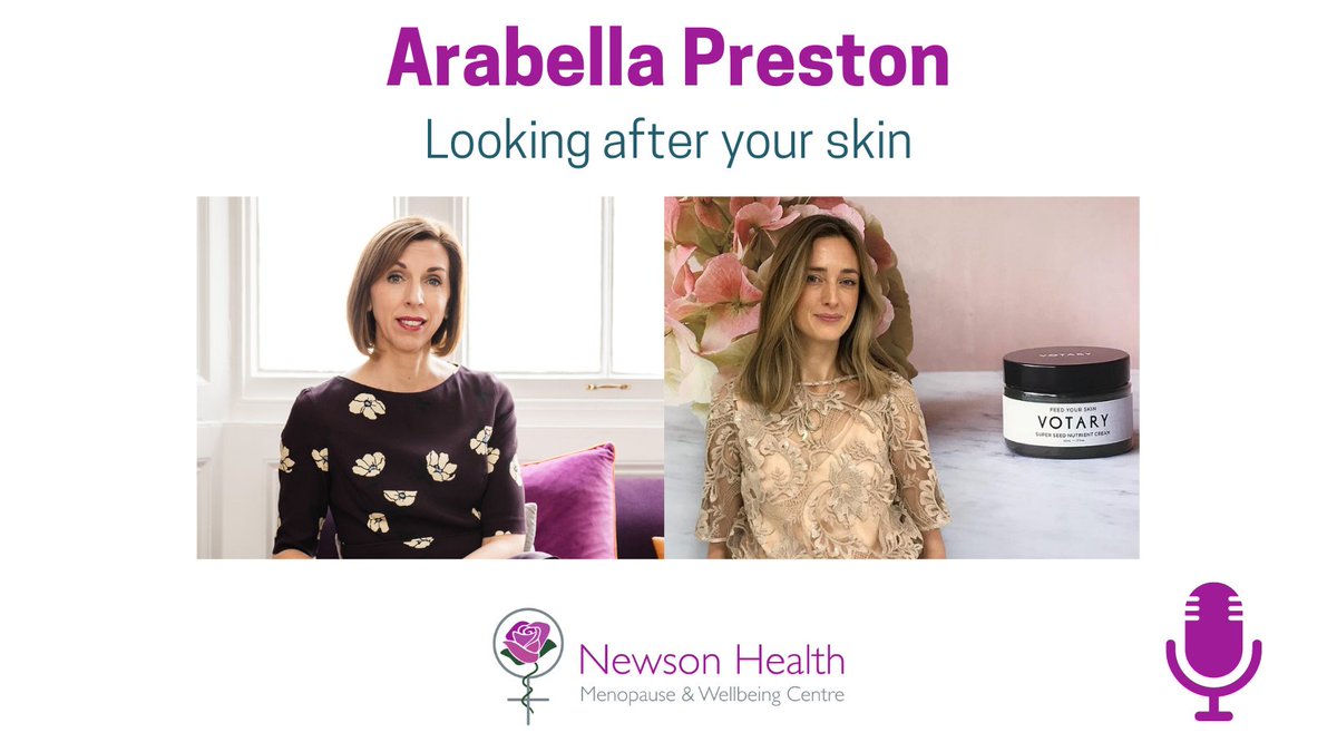 In our latest podcast, Dr Newson talks to @ArabellaPreston, co-founder of <a href="/VOTARY_London/">VOTARY</a> skin company, about female facial hair and how to deal with it, and the impacts of menopause on the skin.

bit.ly/podcaste-ep111

#skinchangesduringmenopause #menopauseandskin #menopause